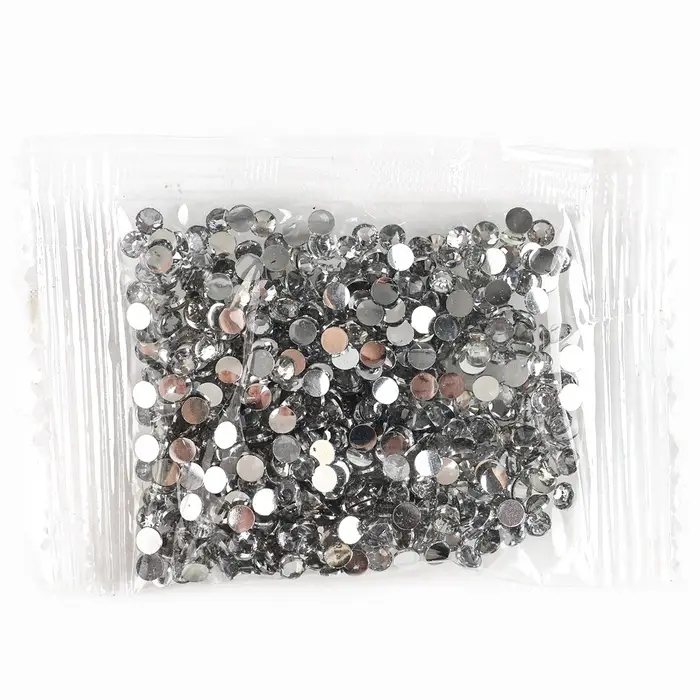 Алмазная мозаика на брелоке "Собачка" серебро