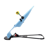 Шезлонг детский, кресло - качалка с игрушками для новорождённых &laquo;Крошка Я&raquo;, цвет голубой