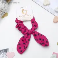 Резинка для волос "Орбита с ушками" горох, микс