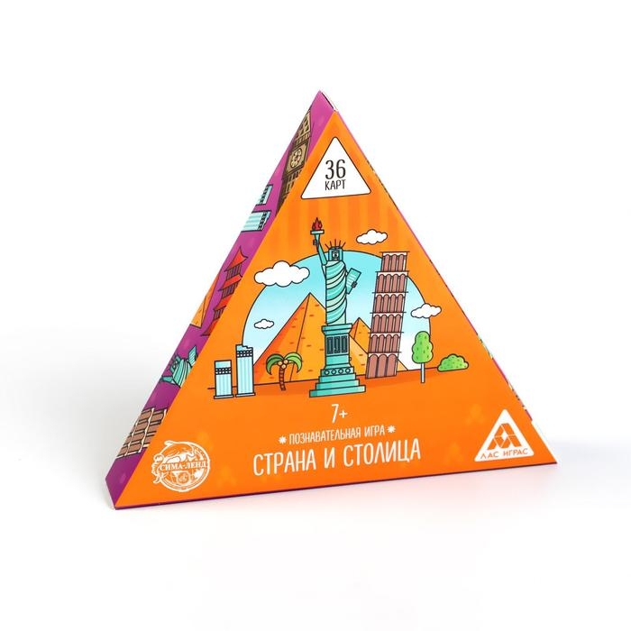Настольная игра &laquo;Страна и столица&raquo;, 36 карт, 7+