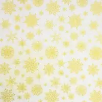 Бумага упаковочная тишью &laquo;Золотые снежинки&raquo;, 50 х 70 см