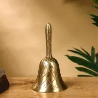 Колокольчик &laquo;Еловая шишика&raquo;, латунь, 14 см