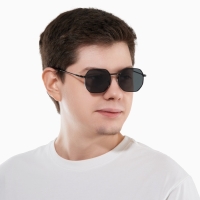 Очки солнцезащитные uv 400, дужка 12.8 см, ширина 12.8 см, линза 4.6 х 5.4 см