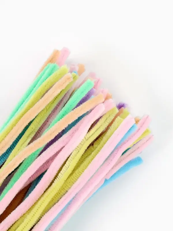 Синельная проволока, набор 100 шт, размер 1 шт 30х0,8 см  7 цветов в наборе