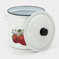 Кастр.цил.борт. 12л (белая)СА