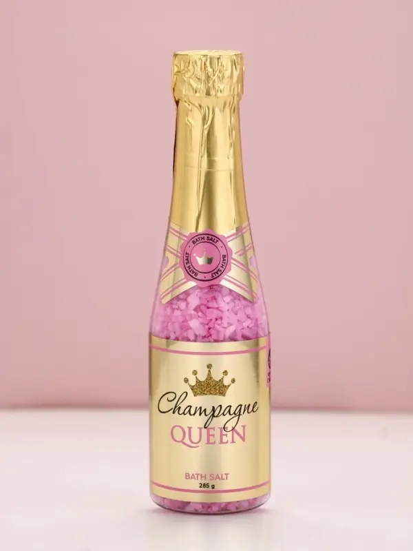 Соль для ванны Champagne Queen, 285 г, аромат фрукты со льдом, Чистое счастье