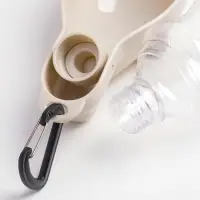 Поилка прогулочная фигурная, 300 мл, с мягким носиком, цвет лен