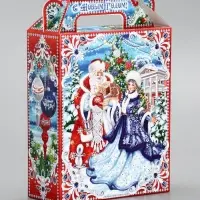 Подарочная коробка новогодняя &laquo;Кремль&raquo;. для сладких подарков, 14&times;6&times;21 см