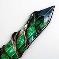 Деревянное оружие, детское сувенирное &laquo;Зелёный кристалл&raquo;, меч, 10,9 х 40 см