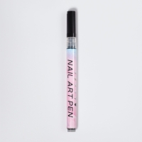 Маркер для дизайна ногтей, тонкий, акриловый, 13,7 см, цвет чёрный