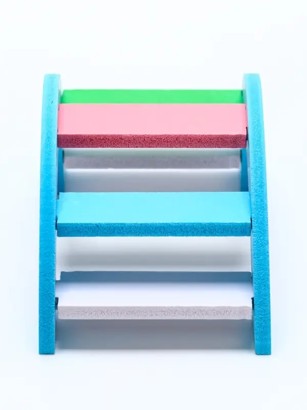 Лесенка для грызунов с цветными ступеньками, синий