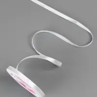 Лента атласная, 6 мм, 23&plusmn;1 м, белая №01
