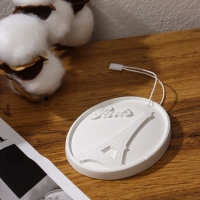 Аромакулон (аромакамень) "Париж" для локальной ароматизации воздуха арома маслами, 10х8 см, натураль