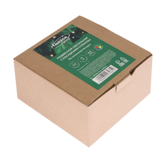 Садовый светильник на солнечной батарее &laquo;Стрекозы&raquo;, 12.5&times;86&times;12.5 см, 6 LED, свечение мульти