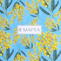 Бумага упаковочная крафтовая &laquo;Самой нежной&raquo;, 8 марта, 70 х 100 см