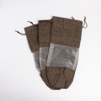 Льняной мешочек для хранения украшений, подарков, трав, 15 х 30 см, набор из 3 штук