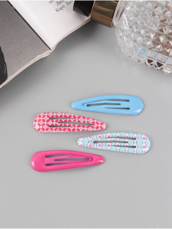 Невидимка для волос "Флора" (набор 8 шт) весна, 5 см, микс