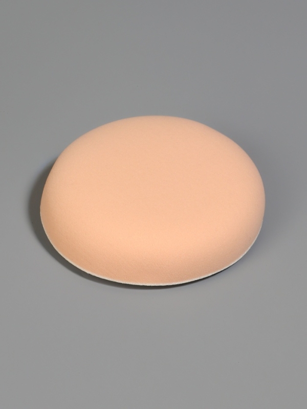 Спонж д/макияжа круг с держат d5см  в пласт футляре латекс белый пакет QF