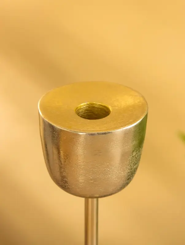 Подсвечник &laquo;Факел&raquo;, 31 см, алюминий, золото