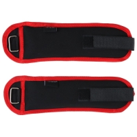 Утяжелители на запястье ONLYTOP, 2 шт. х 300 г, цвет красный