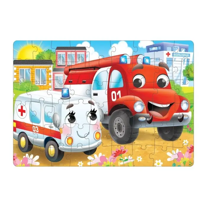 Пазл детский &laquo;Машинки №1&raquo;, 54 элемента