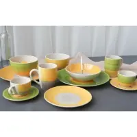 Кружка керамическая Доляна &laquo;Подсолнух&raquo;, 360 мл, цвет зелёный