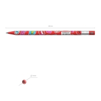 Карандаш механический НВ, 2,0 мм, ErichKrause ColorTouch Sweet love, с точилкой, корпус " Soft-touch" с дизайном