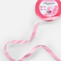 Лента атласная, 10 мм, 23&plusmn;1 м, нежно-розовая