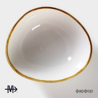 Салатник фарфоровый Magistro &laquo;Церера&raquo;, 440 мл, 15,5&times;13,4 см, цвет белый