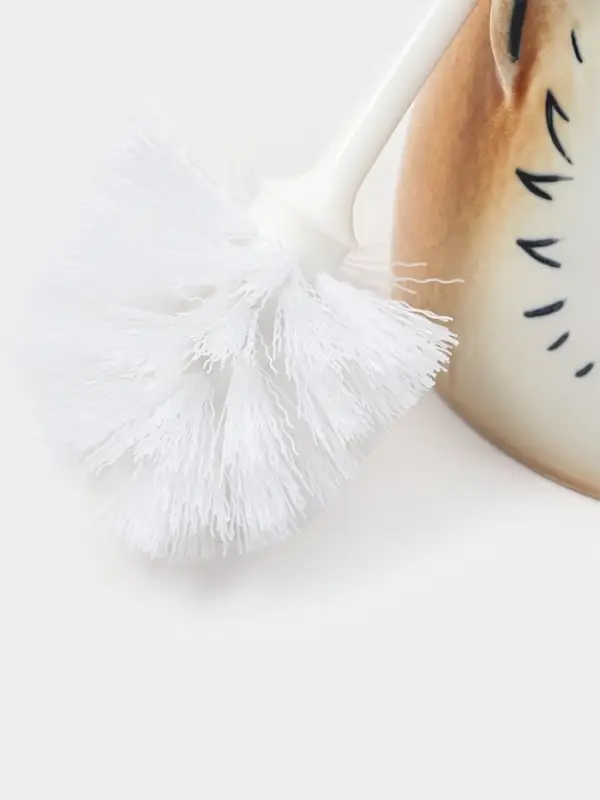 Ёршик для унитаза с подставкой &laquo;Кошка&raquo;, фарфор, МИКС