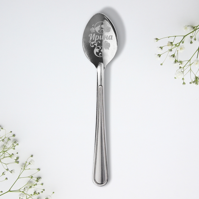 Ложка именная &laquo;Ирина&raquo;, на открытке, 3 х 14 см.