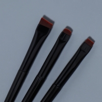 Набор кистей для макияжа, 3 предмета, чёрный