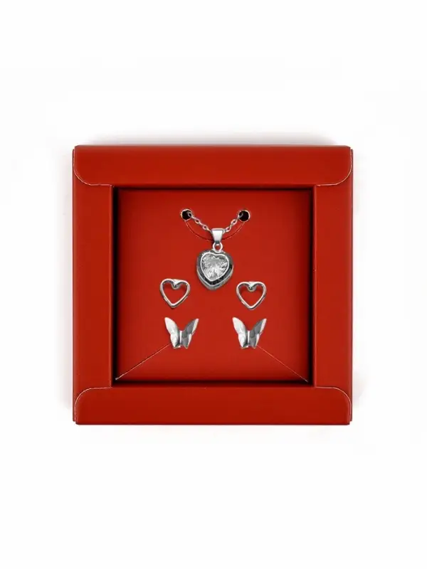 Коробка под бижутерию &laquo;Красная&raquo;, 7.5 х 7.5 х 3 см