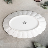 Блюдо фарфоровое Magistro &laquo;Ромашка&raquo;, d=28 см, цвет белый