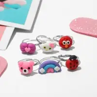 Кольцо детское &laquo;Выбражулька&raquo; заповедник, форма МИКС, цветное, безразмерное