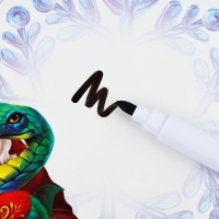 Магнитная доска с полем для записи и фломастером &laquo;Дед Мороз&raquo;, на Новый Год, 16,1 х 14 см