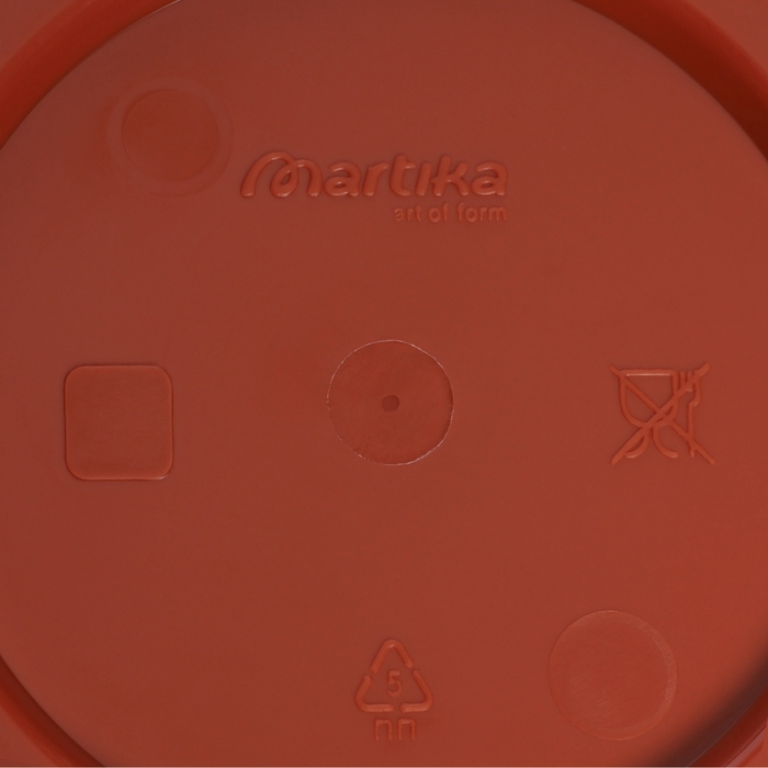 Горшок с поддоном &laquo;Фелиция&raquo;, 3,6 л, цвет терракотовый