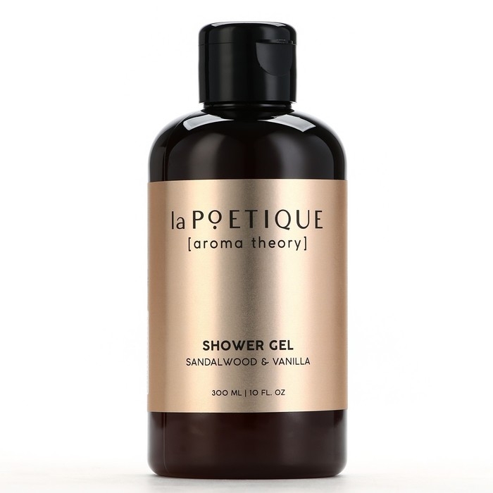 Гель для душа женский, 300 мл, аромат сандала и ванили, LA POETIQUE