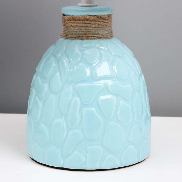 Настольная лампа "Медея" Е14 40Вт голубой 20х20х33 см RISALUX