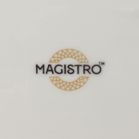Тарелка фарфоровая пирожковая Magistro Kingdom, 21&times;2,1 см