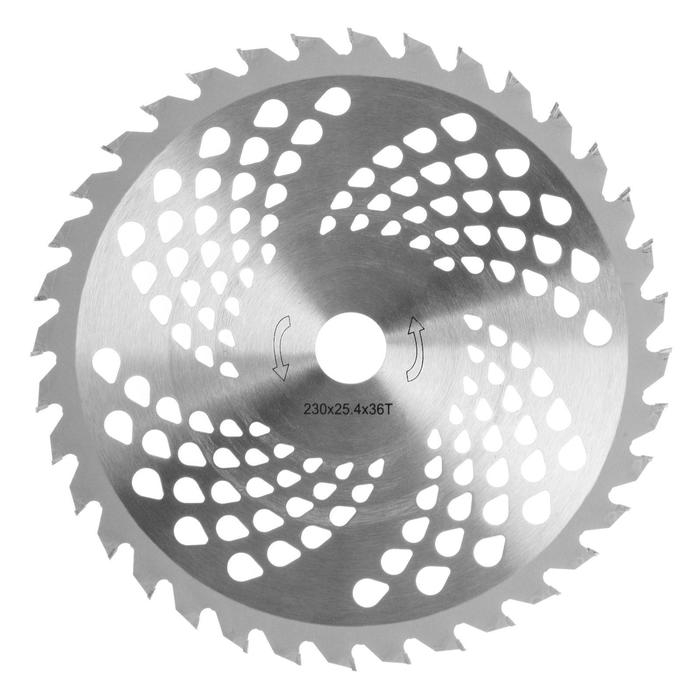 Нож для триммера ТУНДРА, 230 х 25.4 мм, 36 зубьев