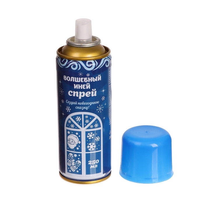 Новый год! Искусственный снег спрей, 250 мл, цвет голубой