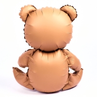 Шар фольгированный 42" &laquo;Медвежонок с розовым сердцем&raquo;, матовый, цвет шоколадный, под воздух