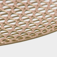 Салфетки сервировочные на стол Доляна &laquo;Сфера&raquo;, d=35,5 см, 4 шт, цвет золото