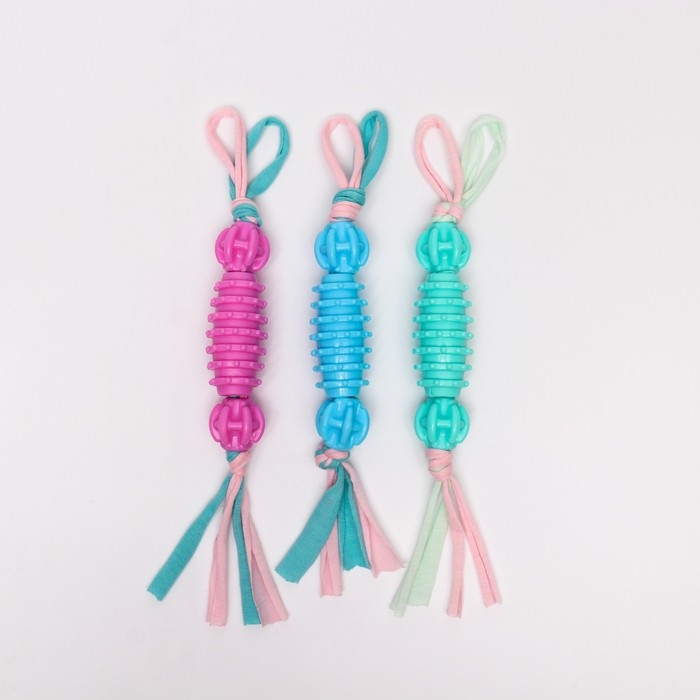 Игрушка-валик на верёвке с шариками "Ролики", микс цветов
