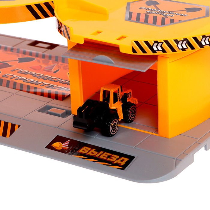 Парковка &laquo;Стройплощадка&raquo;, с 3 металлическими машинами