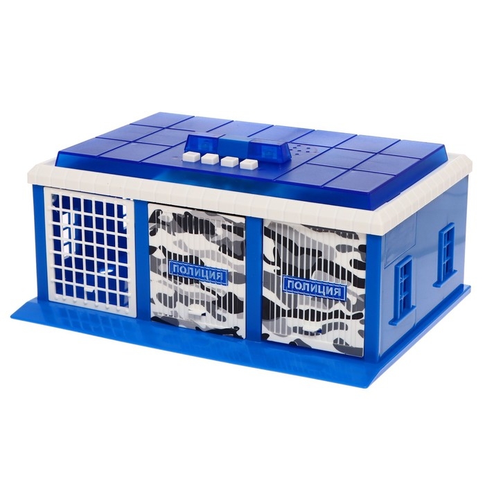 Игровой набор &laquo;Гараж полицейского участка с УАЗ Хантер&raquo;, 22 см, ворота, световые и звуковые эффекты