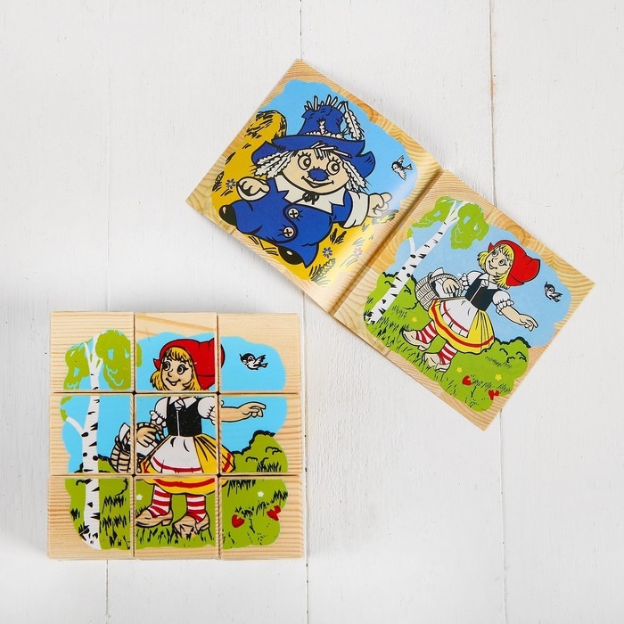 Кубики &laquo;Герои сказок&raquo;, 9 элементов