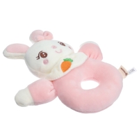 Погремушка мягкая на кольце &laquo;Милая зайка&raquo;, Крошка Я