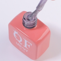 Гель лак для ногтей &laquo;COLOR CHROME&raquo;, 3-х фазный, 10 мл, LED/UV, цвет сиреневый (63)